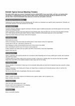 Exhibit: Typical Annual Meeting Timeline