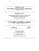 Click here to view Crixus BH3 Acquisition Company Information Statement to Section 14(f)