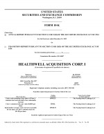 Click here to view Healthwell Acquisition Corp. I 2022 Form 10-K