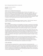 - Report of Independent Registered Public Accounting Firm
