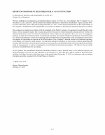 - Report of Independent Registered Public Accounting Firm