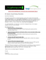 Click here to view Cypherpunk Technologies Inc. (formerly Leap Therapeutics, Inc.) 2025 Reminder Letter