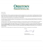 Click here to view Orrstown Financial Services, Inc. 2024 Proxy Statement