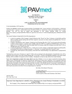 Click here to view PAVmed Inc. 2026 Proxy Statement