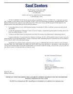 Click here to view Saul Centers, Inc. 2025 Proxy Statement